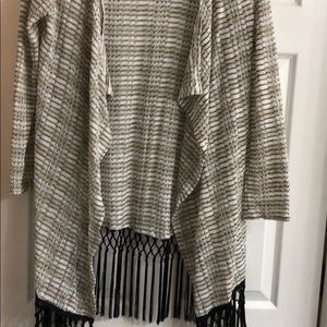 Fringe cardigan